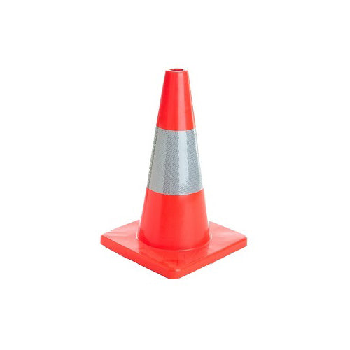Close-up of the Road Cone 450mm, showcasing its sturdy design, ideal for traffic control and emergency notifications, available at Active Safety, New Zealand's leading safety products store.