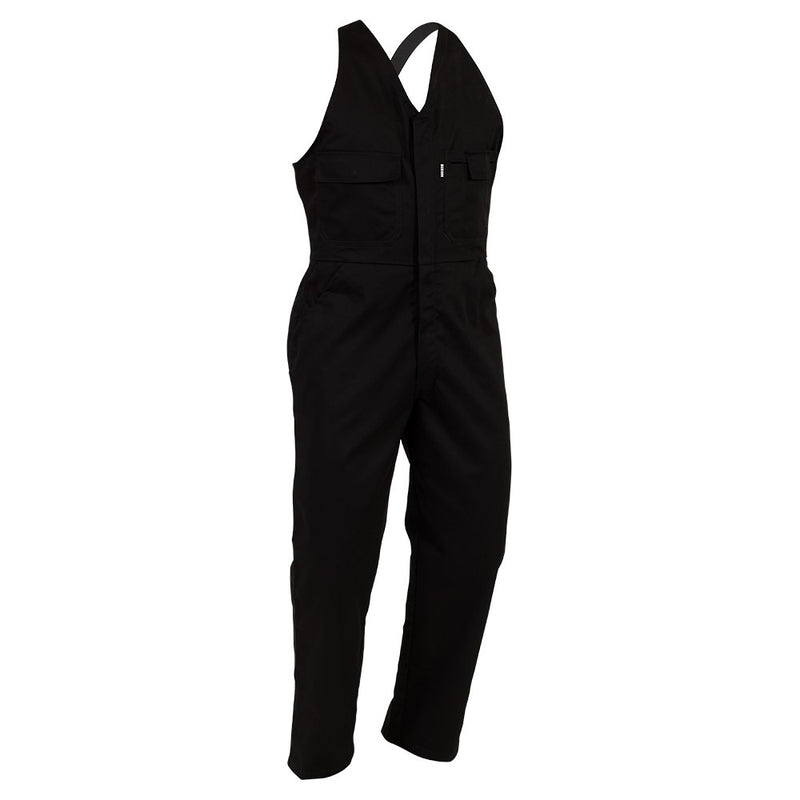 Load image into Gallery viewer, Easi Action Bib Overalls Polycotton (EAZPC) featuring elastic shoulder straps, a zipped front, and multiple pockets, designed for durability with bar-tacked stress points and a rust-proof YKK metal zip.