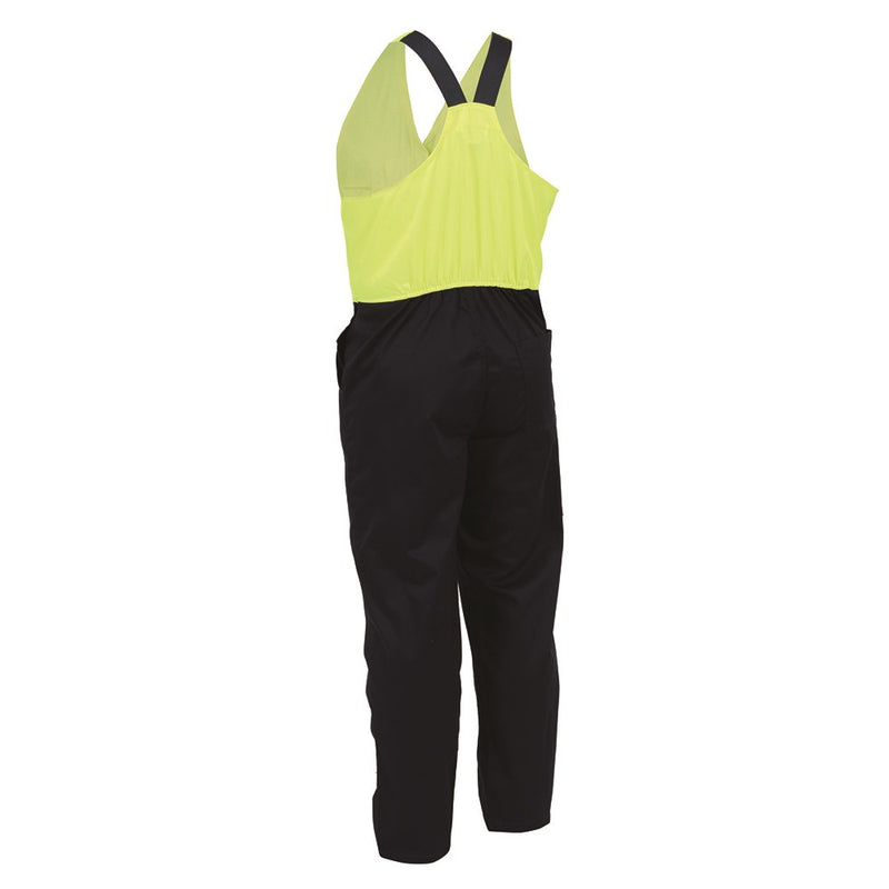 Load image into Gallery viewer, Easi Action Bib Overalls Polycotton (EAZPC) with elastic shoulder straps, zipped front, pen and cellphone pocket, trouser pocket, and YKK rust-proof zip, perfect for safety and work environments.