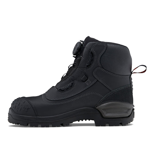 John Bull Oryx 3.0 Safety Boots featuring a robust design with Boa Lacing System, steel toe cap, and slip-resistant sole, ideal for workplace safety, showcased on a plain backdrop.