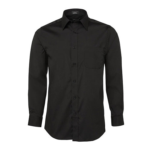 Load image into Gallery viewer, JB's Urban L/S Poplin Shirt featuring a button-up front, two-piece collar, front chest pocket, and long sleeves with adjustable cuffs. Ideal for workplace and uniform needs, reflecting Active Safety's commitment to quality workwear.