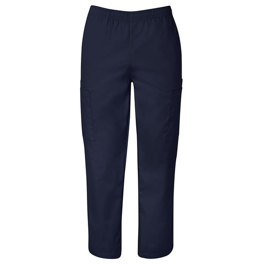 JB’s Unisex Scrubs Pant features multiple cargo pockets, reinforced openings, and a fully elasticated waist with drawcord, ideal for professional environments like healthcare or safety-focused workplaces.