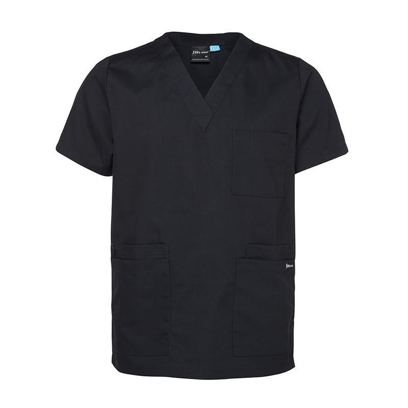 Load image into Gallery viewer, JB’s Unisex Scrubs Top features a classic fit with a V-neck, set-in sleeves, and multiple pockets including a chest pocket with pen insert, ideal for workplace utility and comfort.