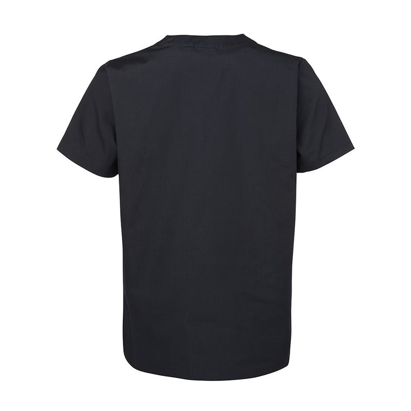 Load image into Gallery viewer, JB’s Unisex Scrubs Top displayed on a mannequin, featuring a V-neck, set-in sleeves, and multiple functional pockets, ideal for workplace safety and uniform requirements.