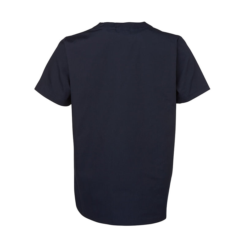 Load image into Gallery viewer, JB’s Unisex Scrubs Top, featuring a V-neck and set-in sleeves, is displayed with multiple pockets and reinforced openings, ideal for professionals needing practicality and comfort in their work attire.