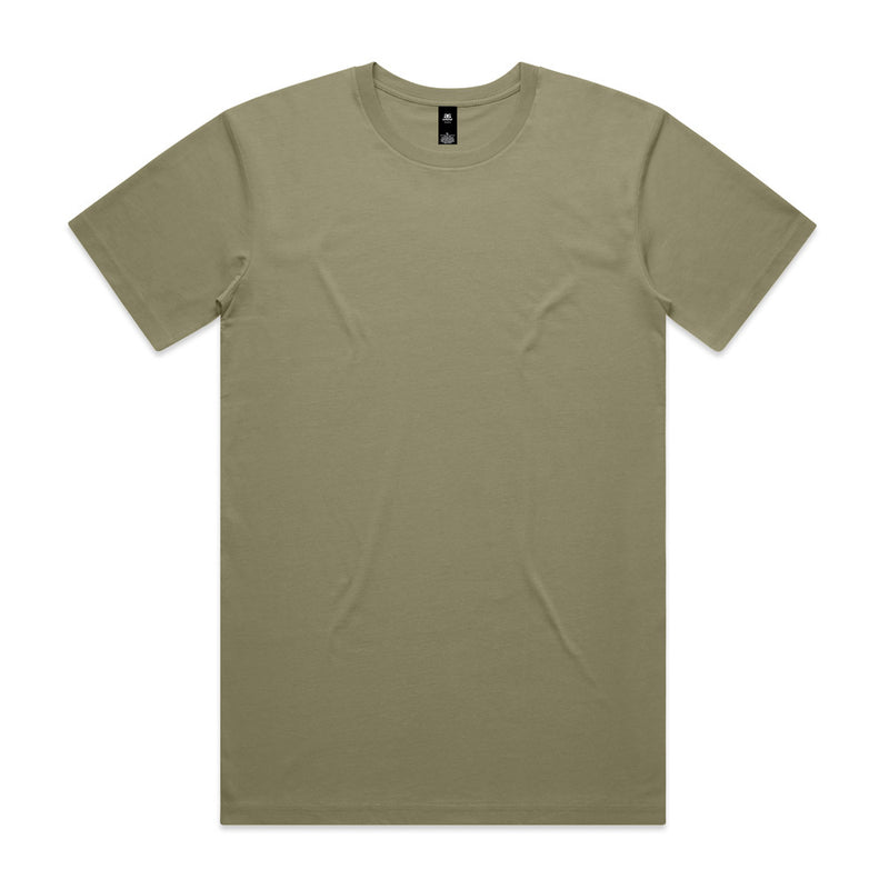 Load image into Gallery viewer, AS Colour 5001 Mens Staple Tee, a regular fit shirt crafted from mid-weight 100% combed cotton, features neck ribbing, side seams, and double needle hems, ideal for screen printing and embroidery.