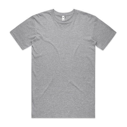 AS Colour 5051 Mens Basic Tee embodies timeless comfort with its regular fit and durable 160 GSM carded cotton, featuring neck ribbing and double needle hems, ideal for workwear and screen printing.