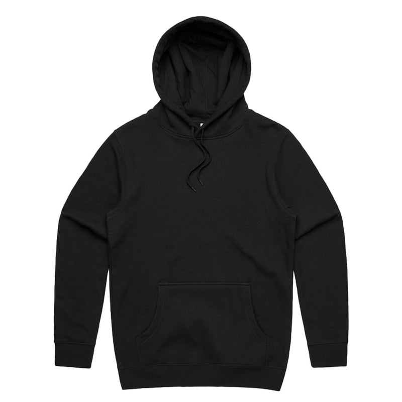 Load image into Gallery viewer, The AS Colour 5102 Mens Stencil Hoodie, shown here, features a regular fit with a lined hood and kangaroo pocket, embodying warmth and sustainability in anti-pill fleece suitable for workwear and safety environments.