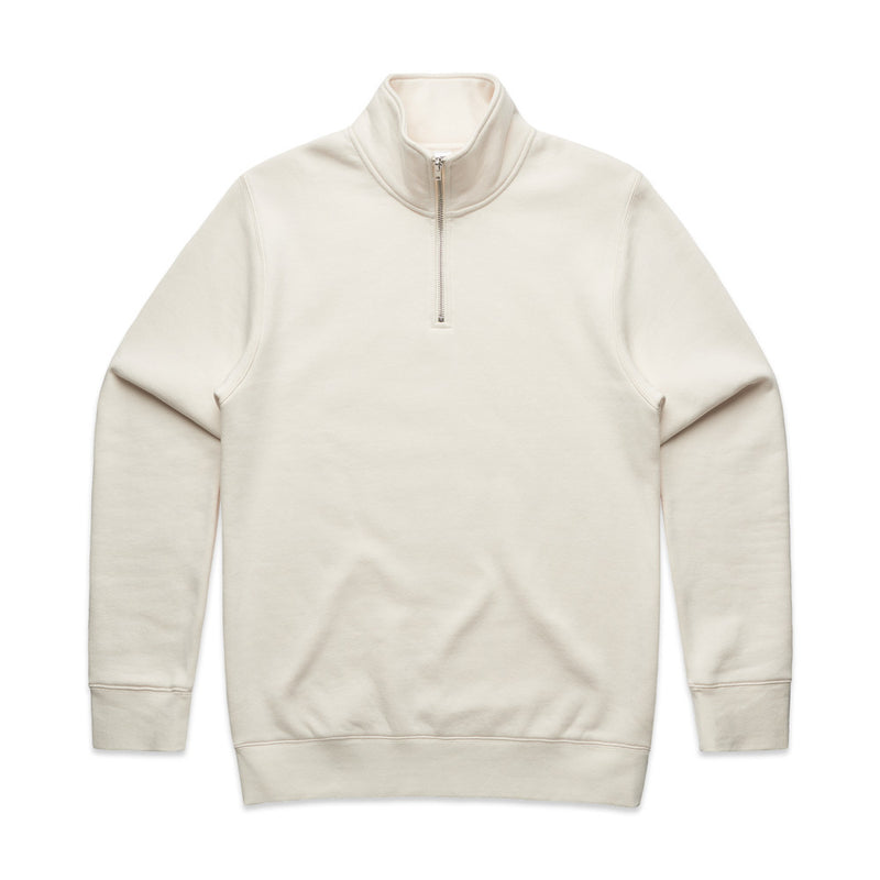 Load image into Gallery viewer, AS Colour 5125 Mens Stencil Half Zip Jumper featuring a mock neck and silver zip, crafted from durable mid-heavy weight fleece with ribbed cuffs and hem, ideal for casual yet professional workwear.