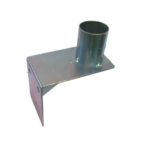 Load image into Gallery viewer, Convex Mirror 1000mm (Incl Wall Bracket) displayed with its sturdy metal bracket designed to attach to a 45-50mm diameter pole, ideal for enhancing safety at traffic blind spots and industrial settings.
