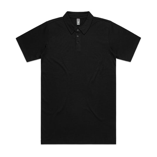 AS Colour 5402 Mens Chad Polo: A slim-regular fit, short-sleeve polo with a 3-button placket and side splits, ideal for workwear customization through screen printing or embroidery.