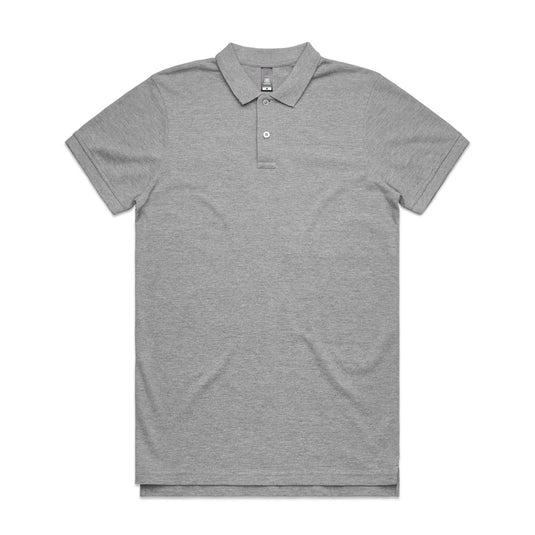 AS Colour 5411 Mens Pique S/S Polo features a short sleeve design, collared neckline, and two-button placket. Ideal for screen printing, it offers durability with side seams and split detail, aligning with Active Safety's quality workwear standards.