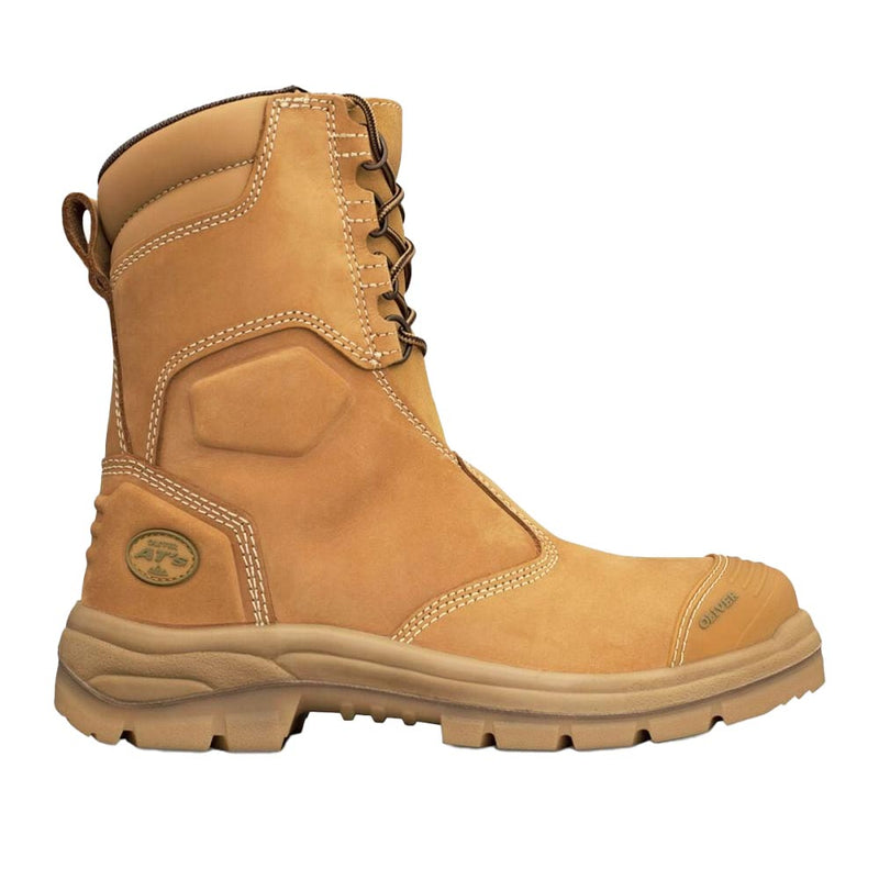 Load image into Gallery viewer, Oliver 55-385 200mm Hi-Leg Zip Sided Safety Boot, Wheat