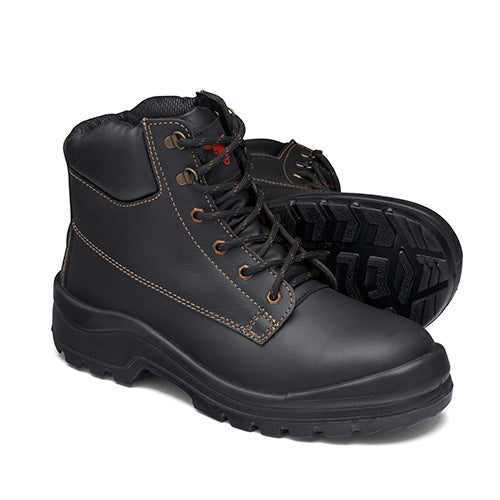 Load image into Gallery viewer, John Bull Nomad Safety Boots featuring a rugged design with steel toe caps and slip-resistant soles, ideal for tradespeople. Perfect for various work environments, emphasizing safety and durability.