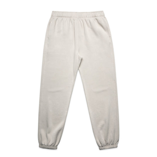 AS Colour Relax Faded Track Pants showcase a relaxed fit with elastic waistband and cuffs, featuring two side pockets and a back pocket, crafted from a cotton-recycled polyester blend for comfort and sustainability.
