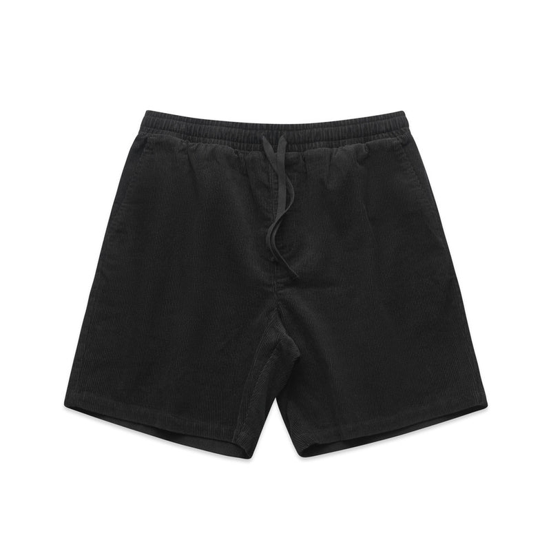 Load image into Gallery viewer, AS Colour 5941 Men's Cord Shorts feature a regular fit with an elasticated waistband and drawcord, two side pockets, and back jet pockets, ideal for embroidery and workwear use.
