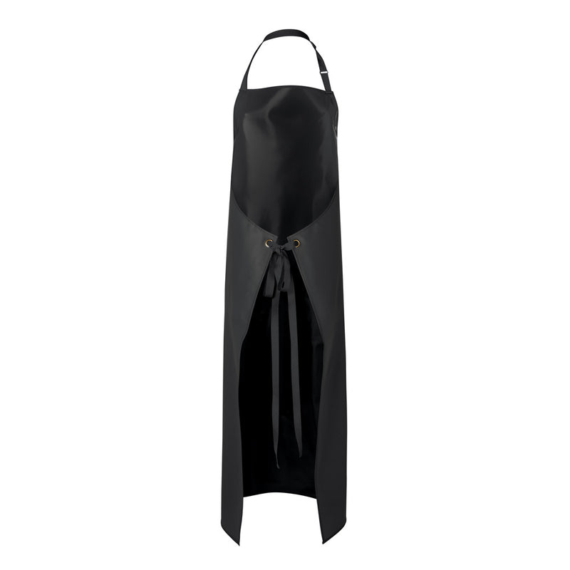 Load image into Gallery viewer, JB's Heavy Duty Vinyl Apron 90 x 120cm features durable PVC material with metal eyelets and adjustable herringbone straps, perfect for safety and workwear needs, emphasizing robustness and practicality in workplace settings.