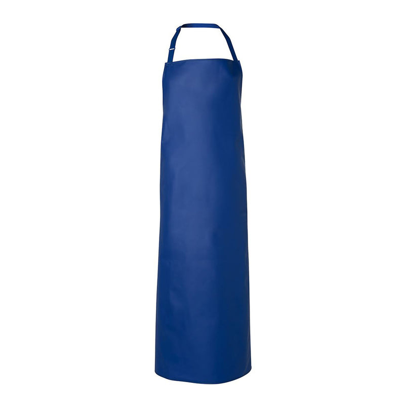 Load image into Gallery viewer, JB's Heavy Duty Vinyl Apron 90 x 120cm features metal eyelets and adjustable herringbone neck and waist straps, ideal for robust protection in workplace environments such as those catered by Active Safety.