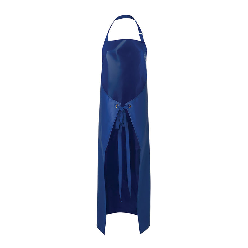 Load image into Gallery viewer, JB's Heavy Duty Vinyl Apron 90 x 120cm features durable PVC material, metal eyelets, and adjustable metal herringbone neck and waist straps, ideal for demanding workplace environments.