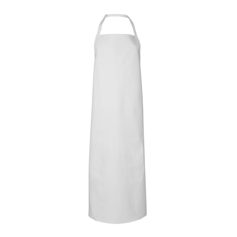Load image into Gallery viewer, JB's Heavy Duty Vinyl Apron 90 x 120cm features metal eyelets and adjustable herringbone neck and waist straps, designed for durability and function, ideal for demanding work environments.