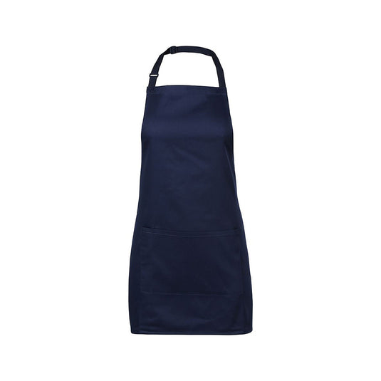 JB's Apron With Pocket features a durable design, adjustable neck strap, and herringbone waist strap, suitable for workplace safety. The apron includes a spacious front pocket for practical use.