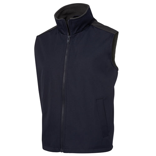 JB's A.T Fleece Lined Vest, featuring a zipper and multiple pockets, offers durable waterproof protection and practicality, ideal for active safety environments.