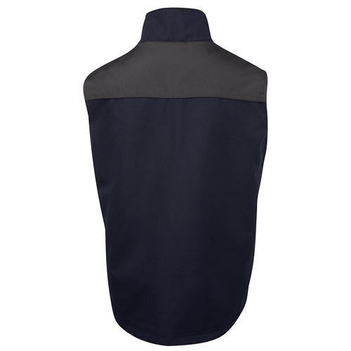 Load image into Gallery viewer, JB's A.T Fleece Lined Vest features durable 100% Polyester Oxford fabric with shepherd fleece lining, two chest pockets, and waterproof seams, ideal for safety and outdoor work environments.