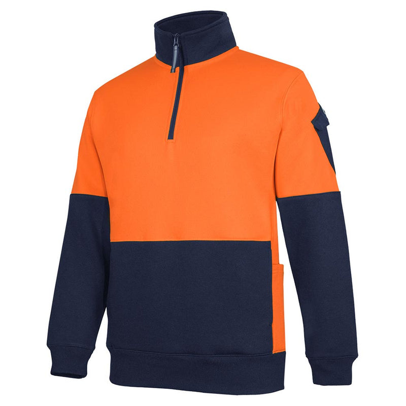 Load image into Gallery viewer, JB’s Hi Vis 350g ½ Zip Fleece