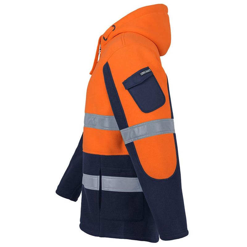 Load image into Gallery viewer, JB’s Hi Vis Taped 450g Full Zip Fleece Hoodie