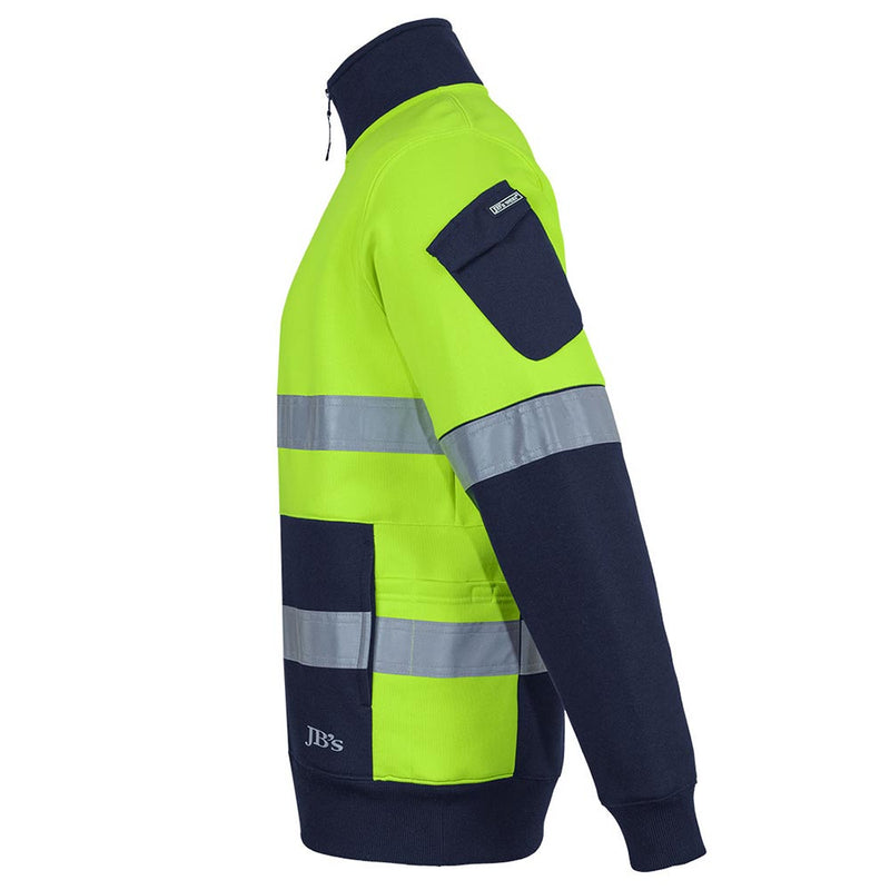 Load image into Gallery viewer, JB’s Hi Vis 350g Tapedt ½ Zip Fleece