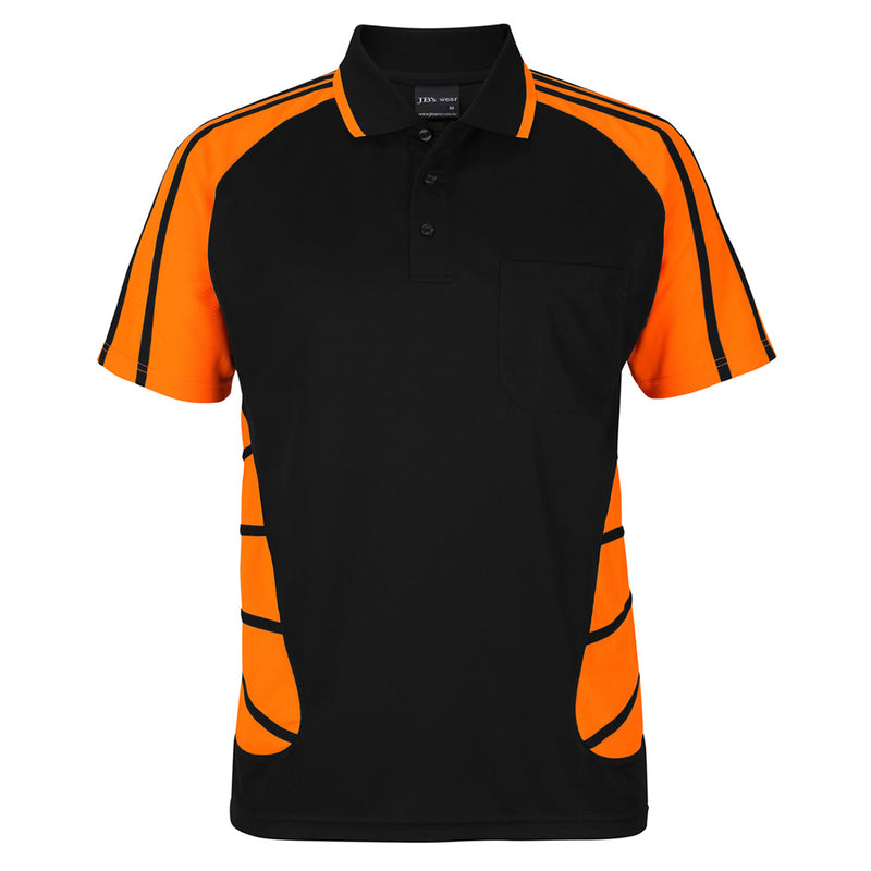 Load image into Gallery viewer, JB’s Street Spider Polo Shirt features a classic fit with a moisture-wicking fabric, reinforced chest pocket, and a straight hem with side splits, ideal for active safety environments.