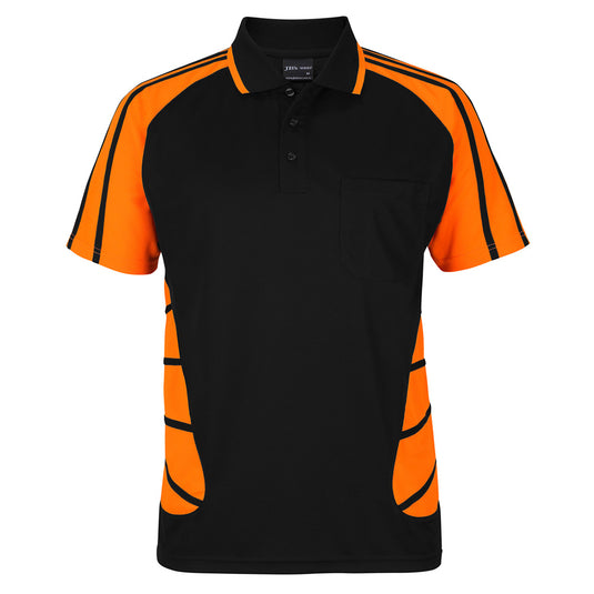 JB’s Street Spider Polo Shirt features a classic fit with a moisture-wicking fabric, reinforced chest pocket, and a straight hem with side splits, ideal for active safety environments.