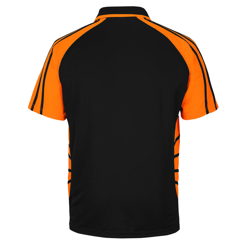 Load image into Gallery viewer, JB’s Street Spider Polo Shirt, featuring a classic fit and reinforced chest pocket, made of 100% polyester micro mesh for moisture-wicking and UPF 50+ protection. Ideal for active safety environments.