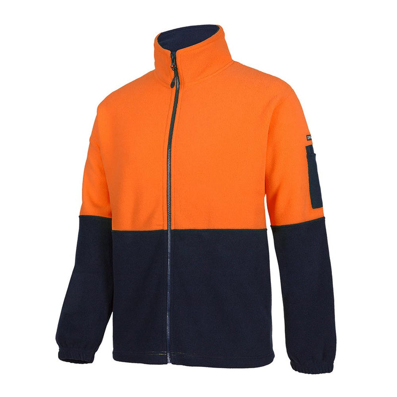 Load image into Gallery viewer, JB’s Hi Vis Full Zip Polar Fleece