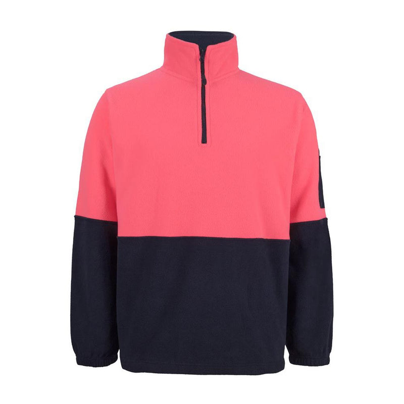 Load image into Gallery viewer, JB’s Hi Vis Half Zip Polar Fleece