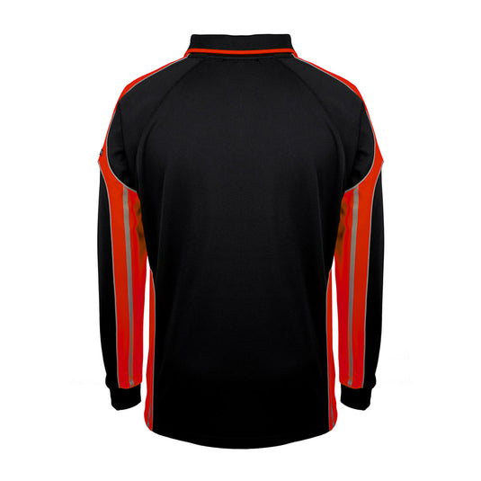 JB’s Long Sleeve Street Panel Polo features a classic fit with durable 100% polyester micro mesh fabric, moisture-wicking technology, reinforced chest pocket with pen slot, straight hem, and side splits, ideal for active safety environments.