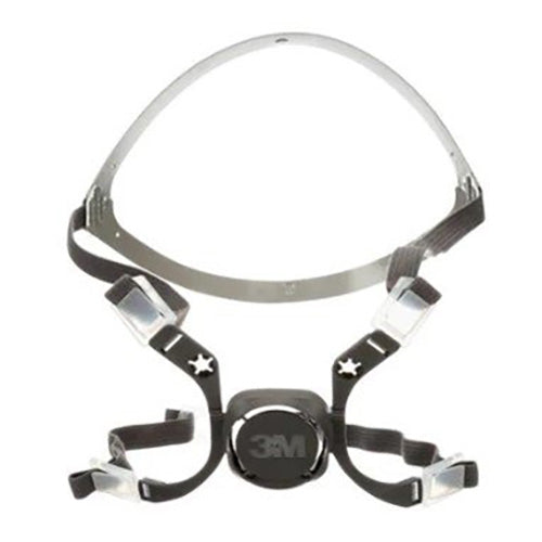 3M 6281 Half Face Respirator Assembly showing a replacement head harness designed for the 3M™ Half Face Reusable Respirator 6000 Series, highlighting its durable construction suitable for extending mask service life.