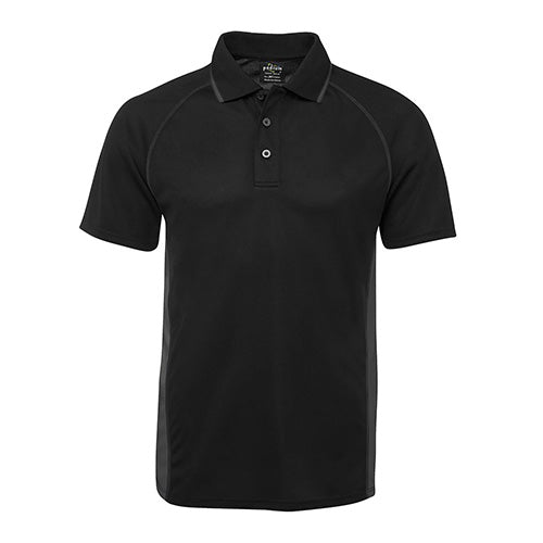 Load image into Gallery viewer, JB's Podium Cover Polo Shirt featuring a sleek 3-button placket and moisture-wicking polyester fabric, ideal for workplace safety and comfort.