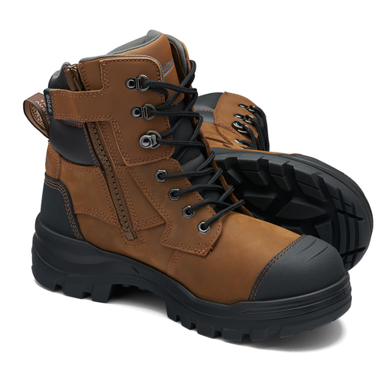 Load image into Gallery viewer, Blundstone RotoFlex 8066 Safety Boots featuring a robust steel toe, seven lacing rows, and a durable zip, designed for superior protection and comfort in demanding work environments.