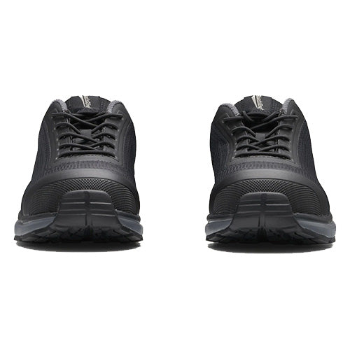 Load image into Gallery viewer, Blundstone 883 Safety Shoes for women feature a black nylon upper and a grey lining. These shoes include a composite toe cap, elasticated laces, and a robust rubber outsole for slip resistance.