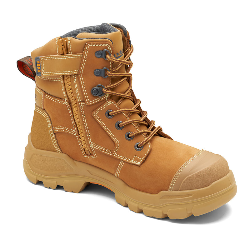Load image into Gallery viewer, Blundstone RotoFlex MAX 9090 Safety Boots featuring a rugged design with seven rows of laces, a durable zip, and a Vibram sole for slip resistance, ideal for challenging work environments.