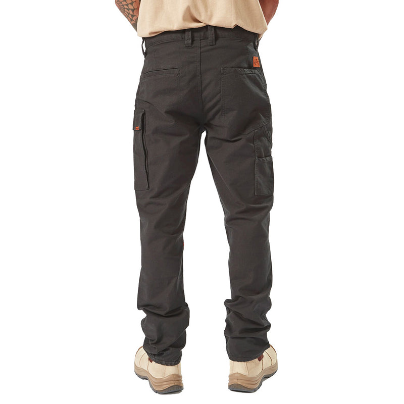 Load image into Gallery viewer, Volcom Workwear Caliper Pant, shown from the back, features a modern fit with reinforced knees and triple stitching. Ideal for durability and function, suitable for safety and work environments.