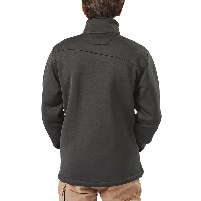 Load image into Gallery viewer, Volcom Workwear Quarter Zip Fleece featuring a mock neck, 1/4 zip, and side-entry pockets, showcased for its durability and unique style, ideal for workwear and active environments.