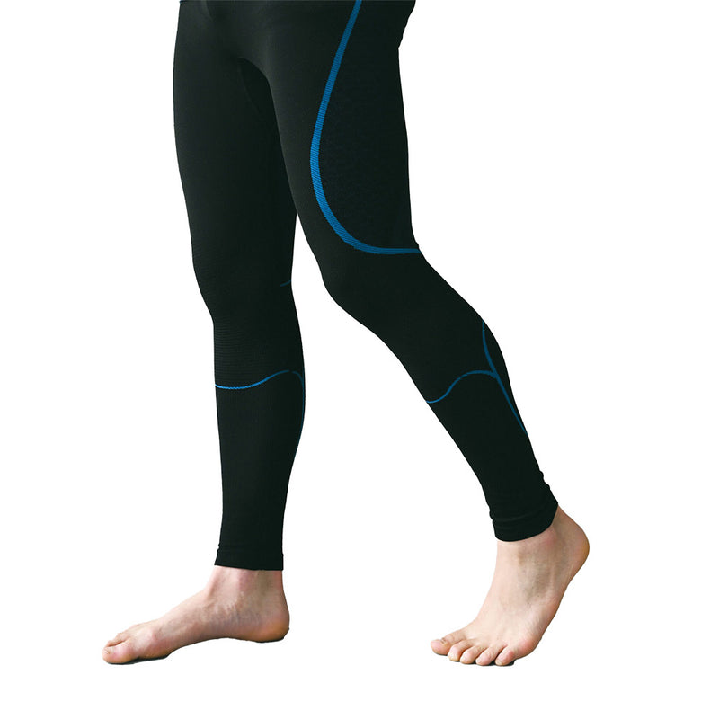 Load image into Gallery viewer, Esko BASE1 Leggings, Black, are showcased with a seamless design, emphasizing biomechanical support and freedom of movement. Ideal for active safety environments, they offer comfort and quick-dry features for all-day wear.