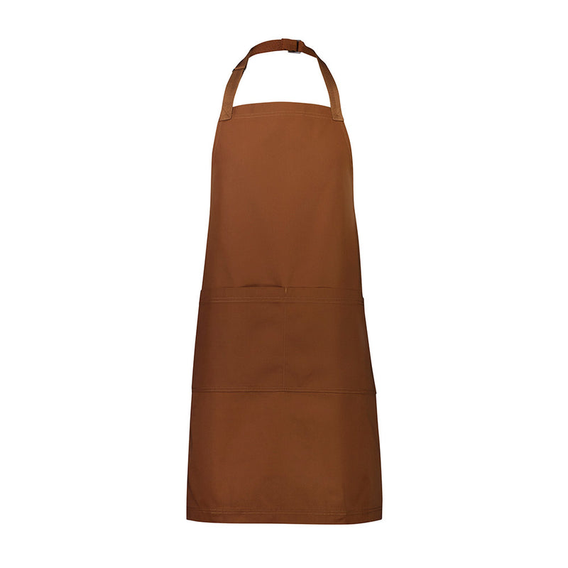 Load image into Gallery viewer, Biz Barley Apron in durable, no-fade canvas with adjustable neck strap and large split front pocket, ideal for workwear. Made of recycled polyester and cotton blend, suitable for commercial laundering.