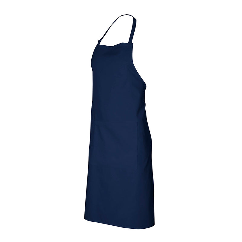 Load image into Gallery viewer, Biz Bib Apron featuring an adjustable neck strap and towel loop, with a large front pocket for tools, ideal for culinary activities. Crafted from durable polyester-cotton twill, suited for professional use.