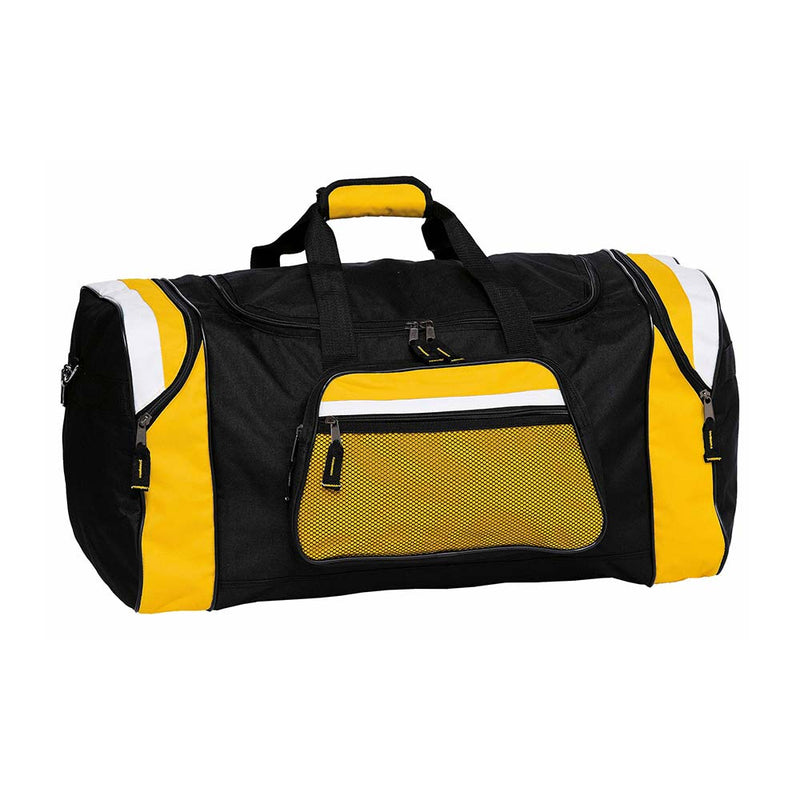 Load image into Gallery viewer, The Contrast Gear Sports Bag, designed for durability and functionality, features a spacious main compartment, zippered pockets, and an adjustable shoulder strap, ideal for active lifestyles and workplace use.
