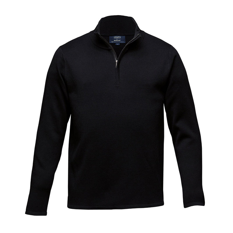 Load image into Gallery viewer, Barkers Highlander ZQ Merino sweater with a ¼ zip, featuring a ribbed cuff and hem, designed for comfort and durability, ideal for workplace and safety environments.