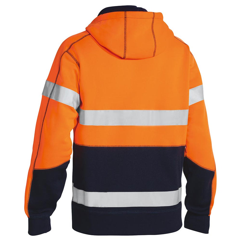 Load image into Gallery viewer, Bisley Hi Vis Taped Full Zip Hoodie