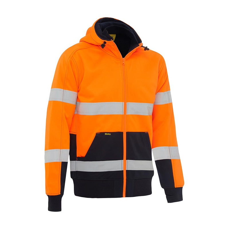 Load image into Gallery viewer, Bisley Hi Vis Taped Fleece Hoodie with Sherpa Lining